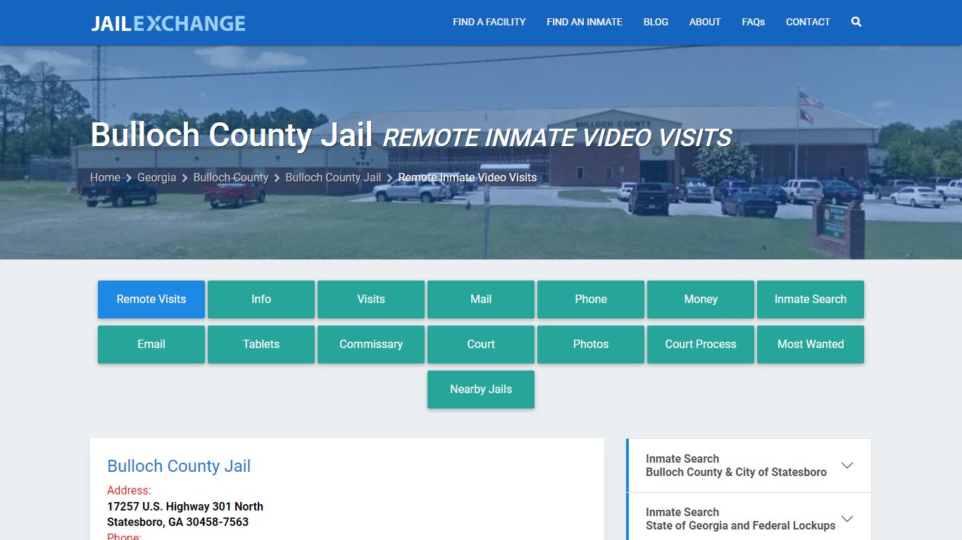 Video Visitation - Bulloch County Jail, GA - Jail Exchange